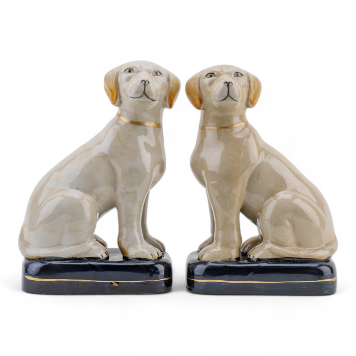 Danny's Fine Porcelain Porcelain Dog Figurines Pair Perigold